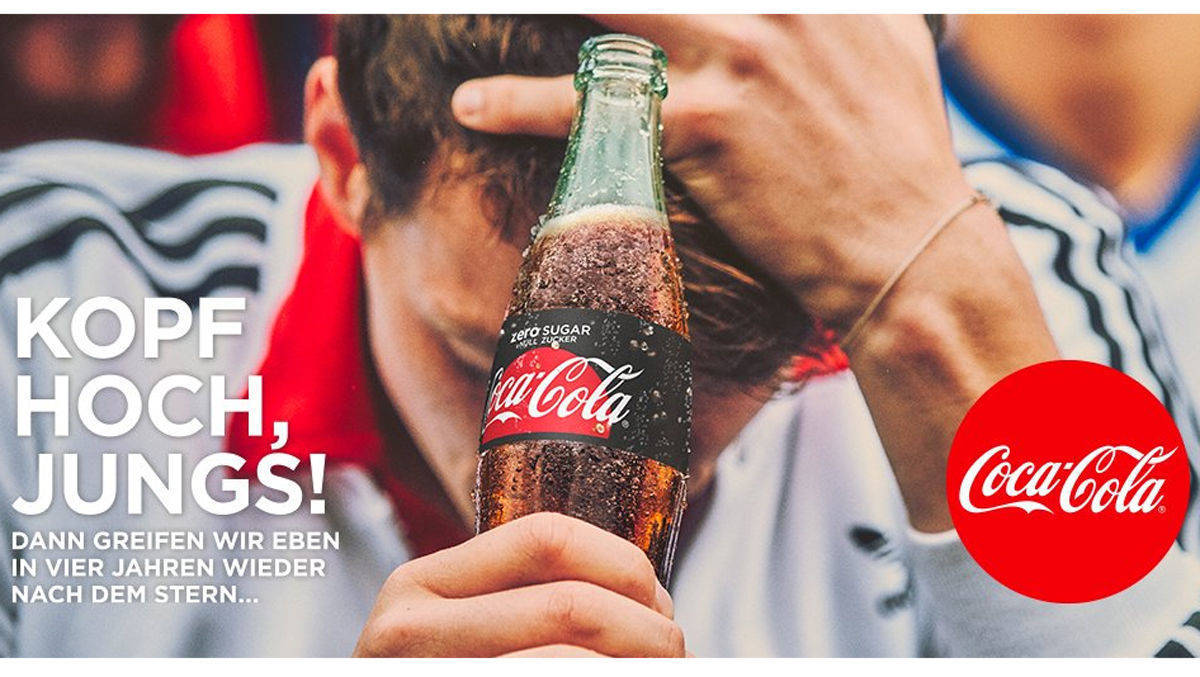 Auch Coca-Cola gehört zu den Premiumpartnern des Deutschen Fußball-Bundes (DFB).