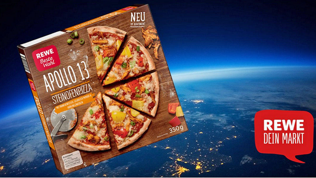 So sieht die besondere Pizza-Variante von Rewe aus.