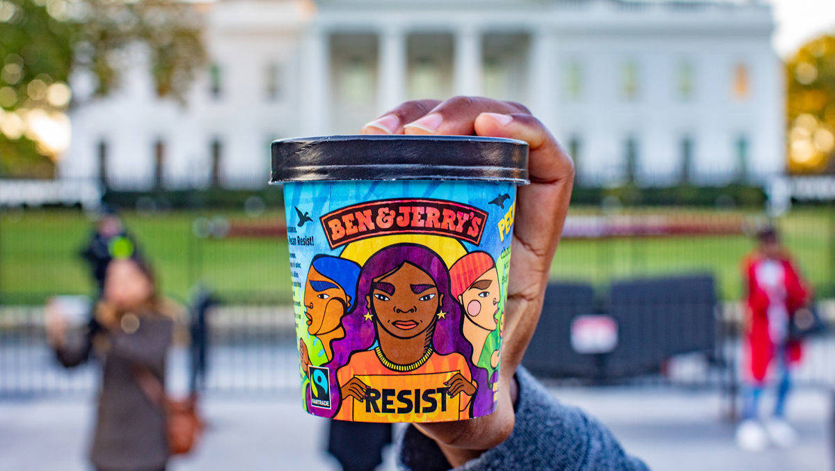 Die Eismarke Ben & Jerry's hat ein Anti-Trump-Eis kreiert.