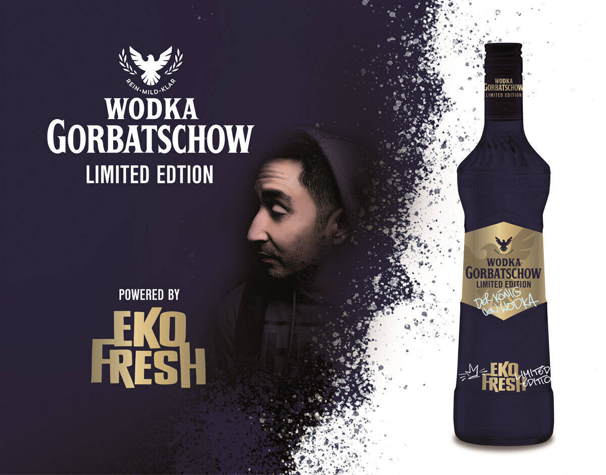 Wodka Gorbatschow und Rapper Eko Fresh bringen gemeinsam eine Limited Edition heraus.