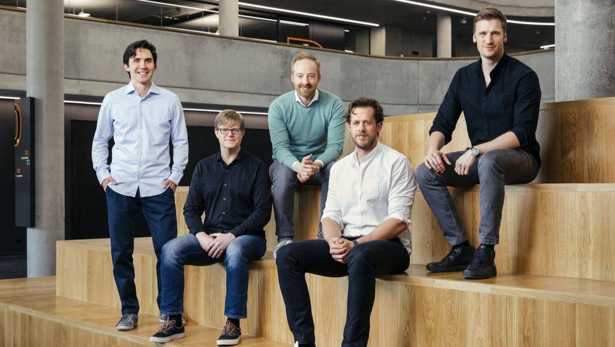 Der Zalando-Vorstand (von links): David Schröder, Jim Freemann, Rubin Ritter, Robert Gentz und David Schneider. 