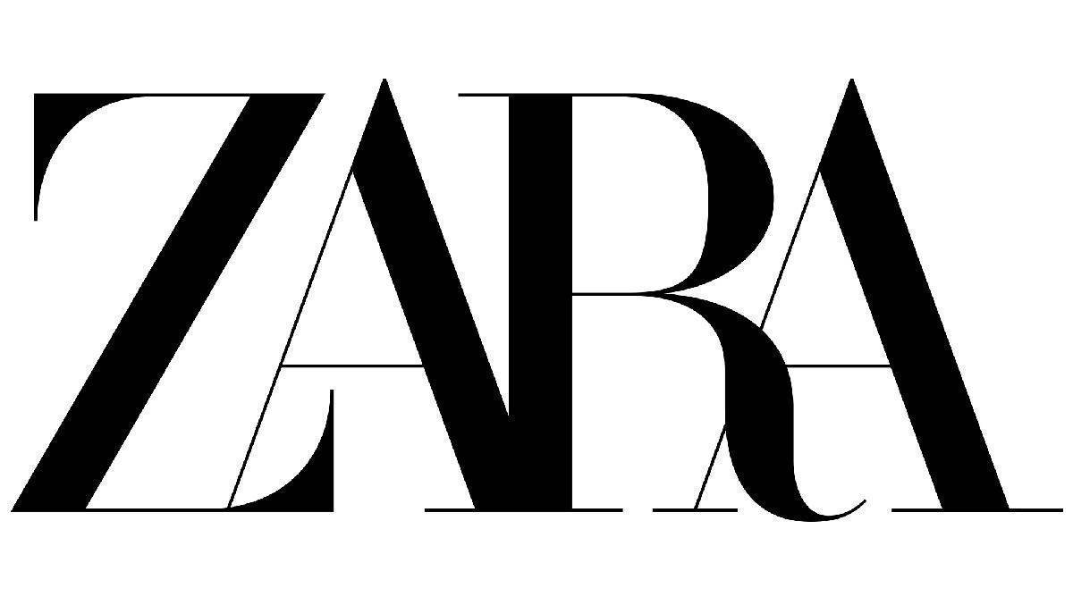 Buchstaben mit Serifen und geringer Laufweite: der neue Zara-Schriftzug.