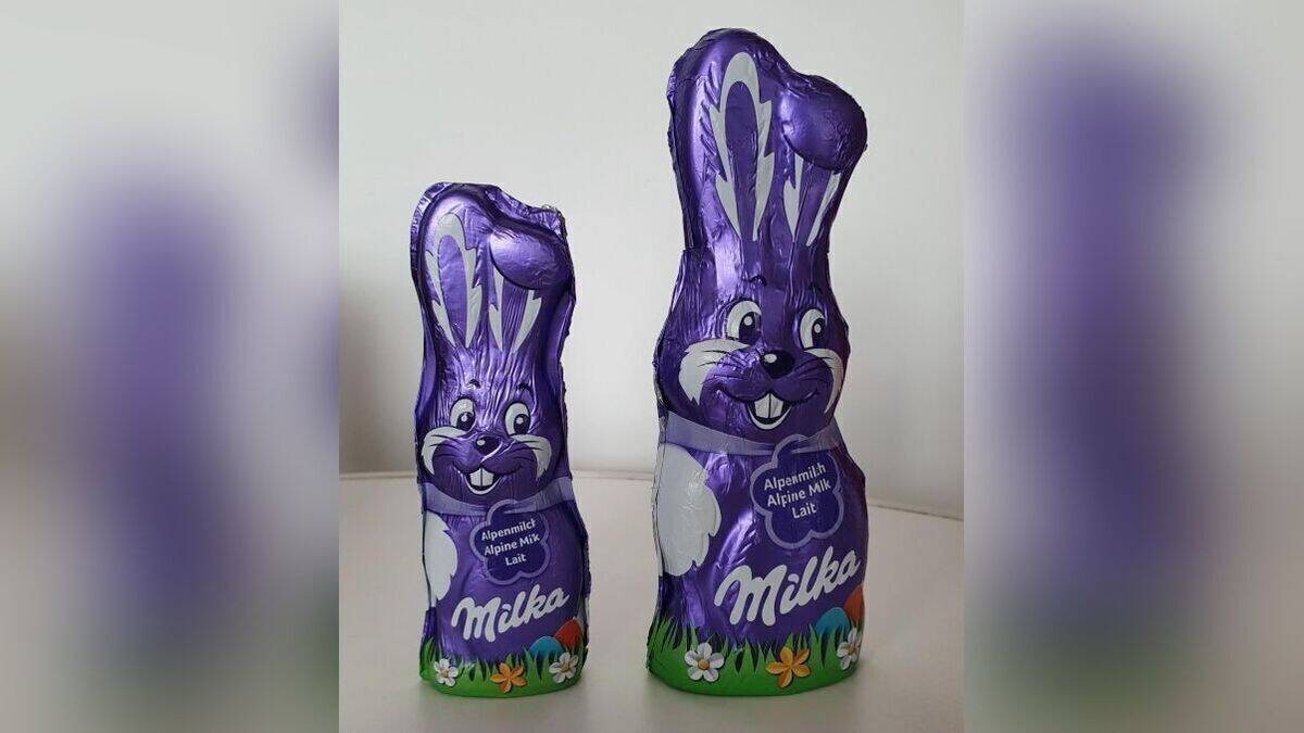 Milka-Schmunzelhase