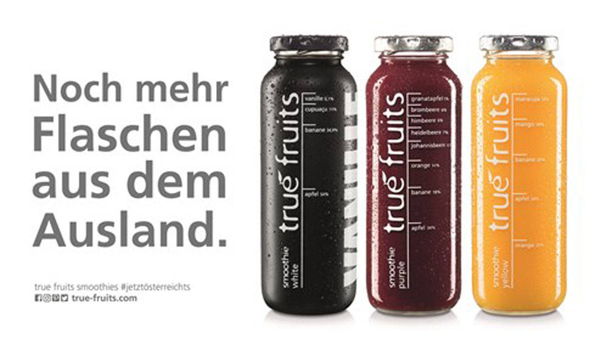 Befürworter wie Kritiker interpretierten die österreichischen Plakate von True Fruits als Fremdenfeindlich.