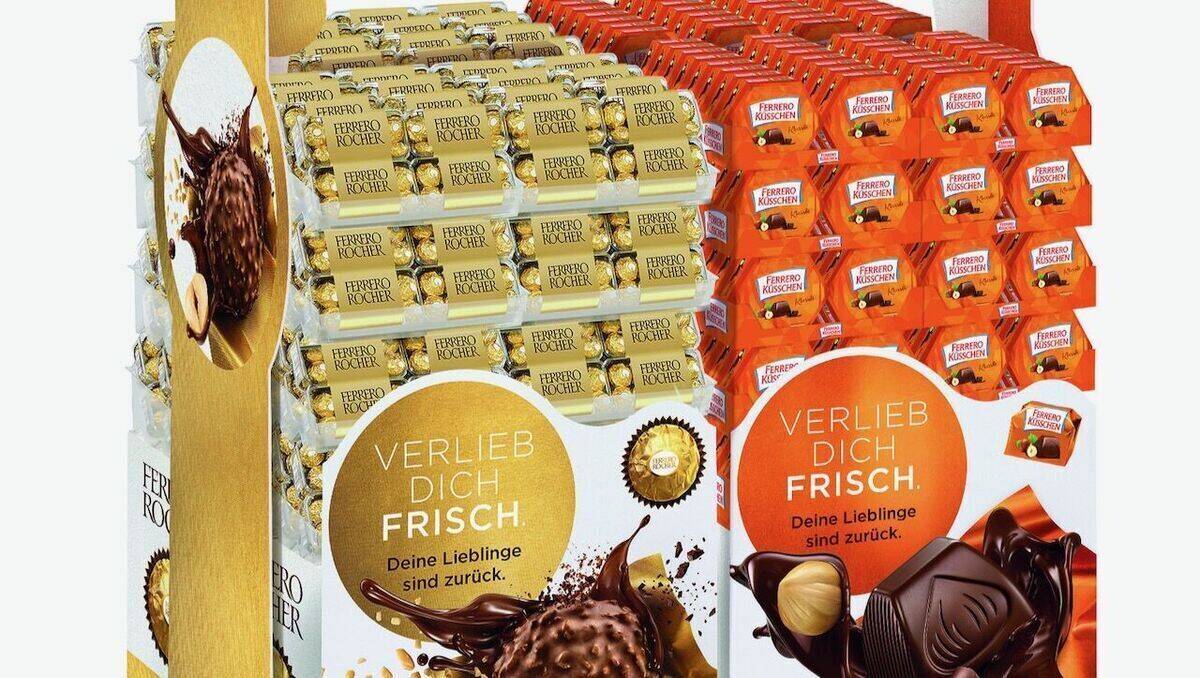 Die ikonischen Pralinen Mon Chéri, Ferrero Küsschen, Ferrero Rocher und Die Besten von Ferrero melden sich aus der Sommerpause zurück.