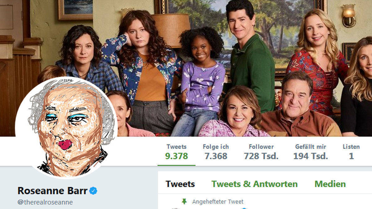 Die Schauspielerin Roseanne Barr hat sich mit einem Tweet um ihren Job gebracht.