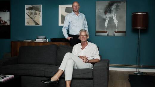 Max und seine Macher: Chefredakteur Andreas Wrede (vorn) und Managing Editor Peter Lewandowski.