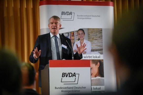 BVDA-Präsident Alexander Lenders bei der Eröffnungsrede.