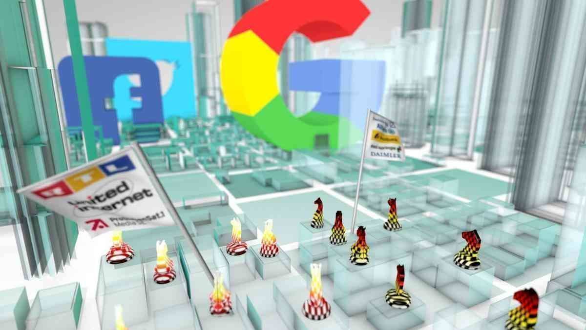 Gemeinsam gegen Google: ProSiebenSat.1, RTL und United Internet marschieren beim Log-in unter einer Fahne.