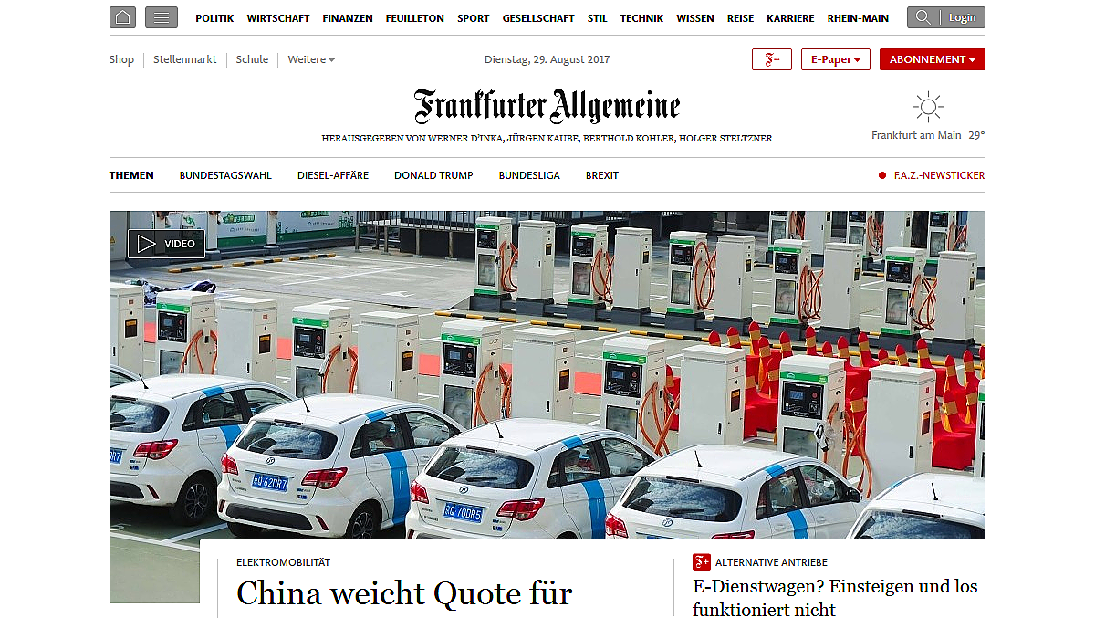 Der neue Online-Auftritt der FAZ.