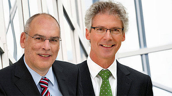 Gerold Hug (l.) und Christoph Hauser leiten die neuen multimedialen Programmdirektionen.