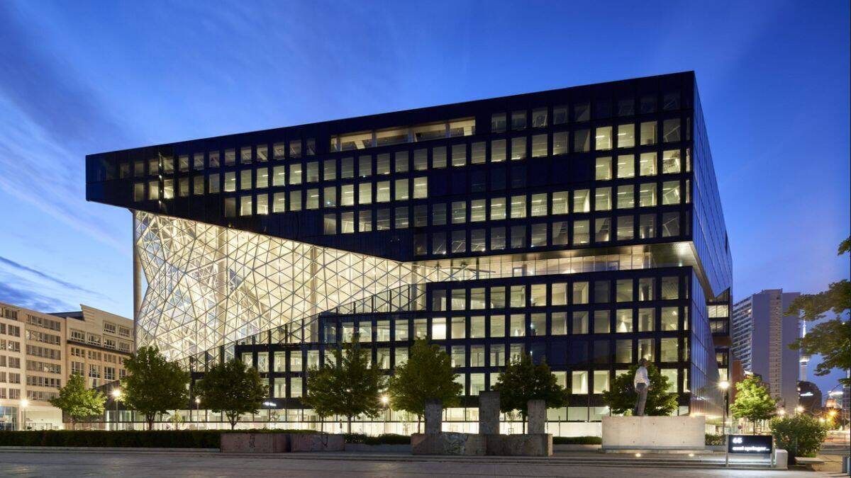 Das neue Verlagsgebäude von Axel Springer in Berlin. 