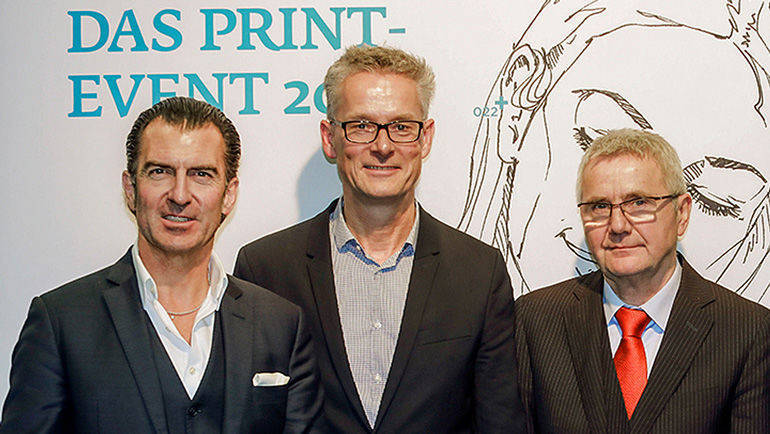 Dreierbündnis: die Verlagschefs Philipp Welte (Burda), Jörg Hausendorf (Bauer) und Manfred Braun (Funke).