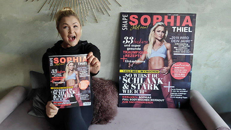 Es steckt viel Sophia Thiel im neuen Sophia Thiel Magazin, entstanden in der Shape-Redaktion bei Bauer Premium. 