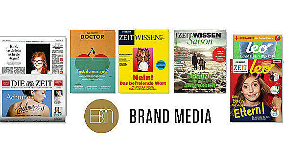 Ab sofort im Brand-Media-Portfolio: sechs Titel der Zeit-Gruppe.