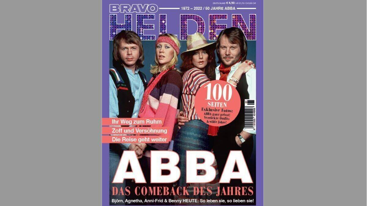 Zurück auf einem Bravo-Cover: die Band ABBA.