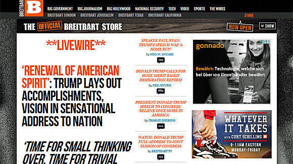 Breitbart.de wird laut "Zeit" greifbar. Noch fehlt ein deutscher Chef.