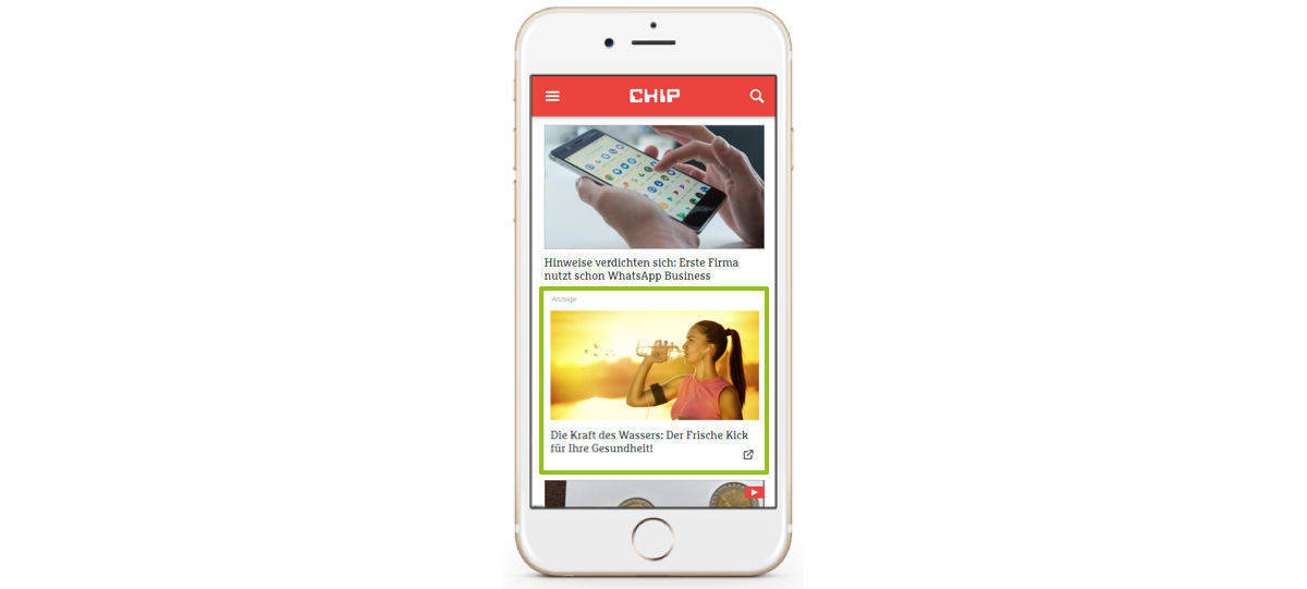 Native Advertising beim Burda-Portal Chip
