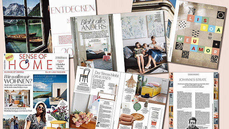 Wohnen in vielen Wänden - das Konzept des neuen Burda-Magazins Sense of Home.