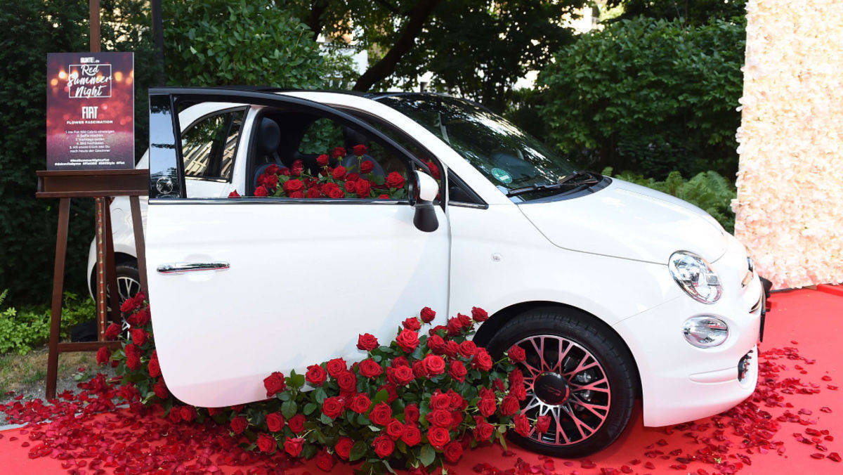 Auf der  Bunte.de Red Summer Night wurde der Fiat 500 gefeiert.