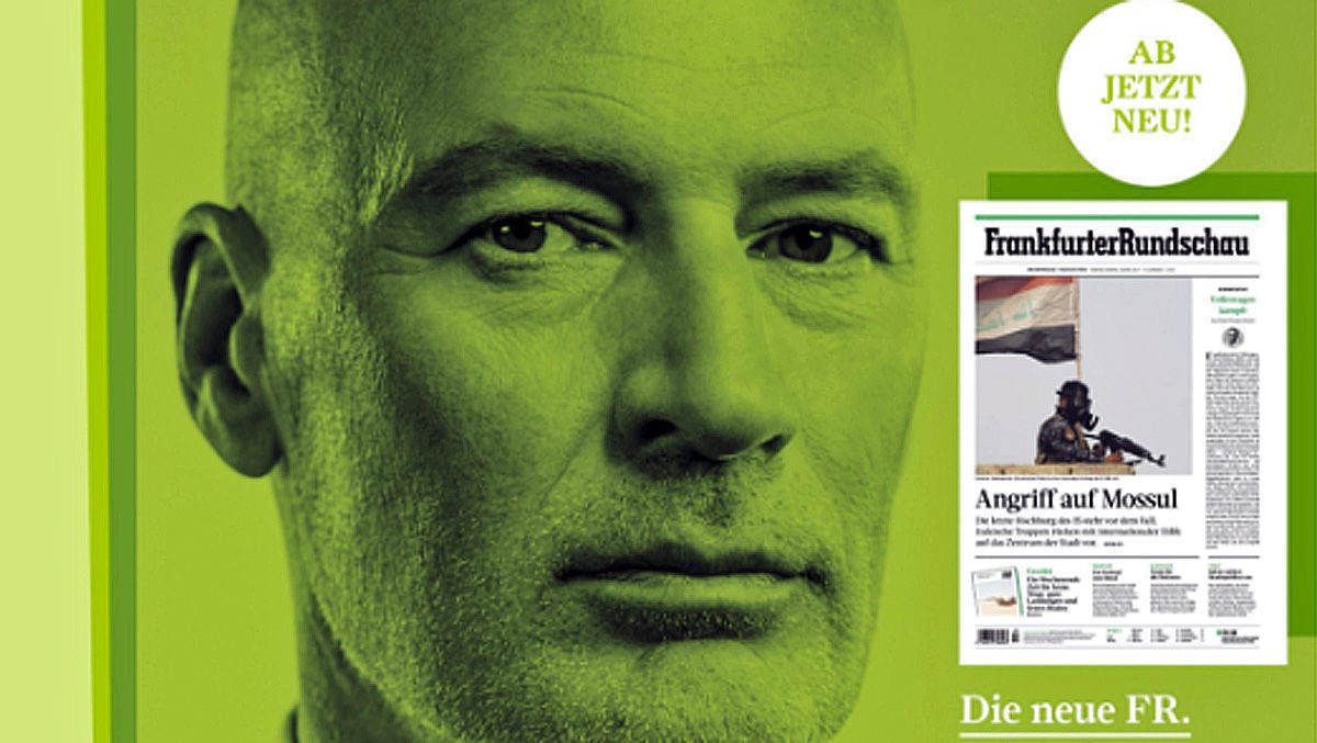 Die neue "Frankfurter Rundschau" bewirbt eine Kampagne in Print, OOH, Mailings, Social Media, Kino und Radio.