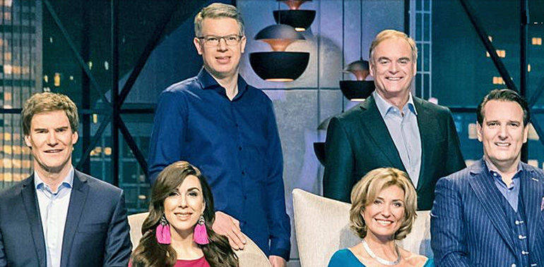 Sechs "Löwen" nehmen künftig im neuen DHDL-Studio bei Vox Platz.