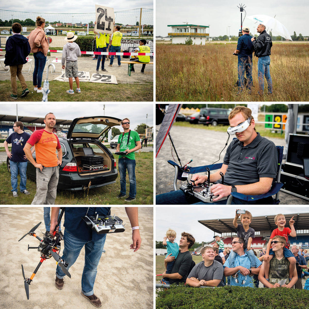 Spielzeug? - Drohnenpiloten und ihre Fans bei der 2. DroneMasters im September in Berlin.