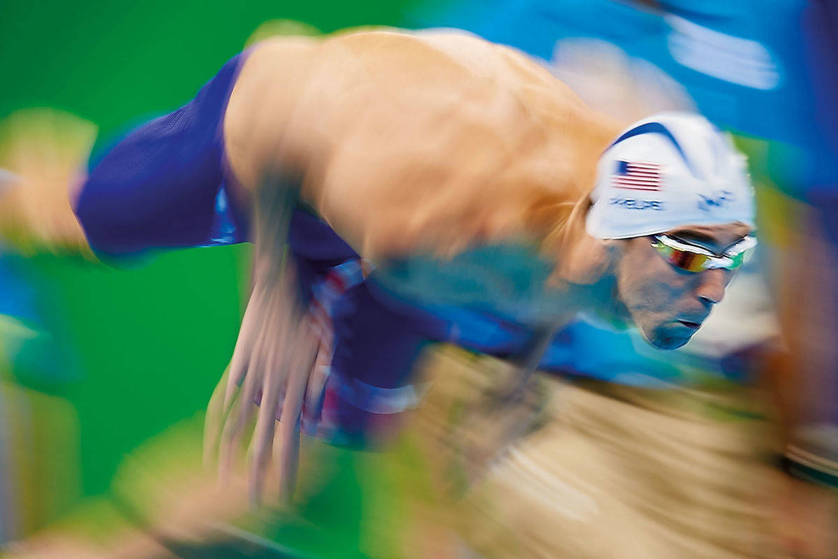 Startschuss - Der amerikanische Schwimmer Michael Phelps startet bei den olympischen Spielen in Rio im August über 100 Meter Schmetterling.