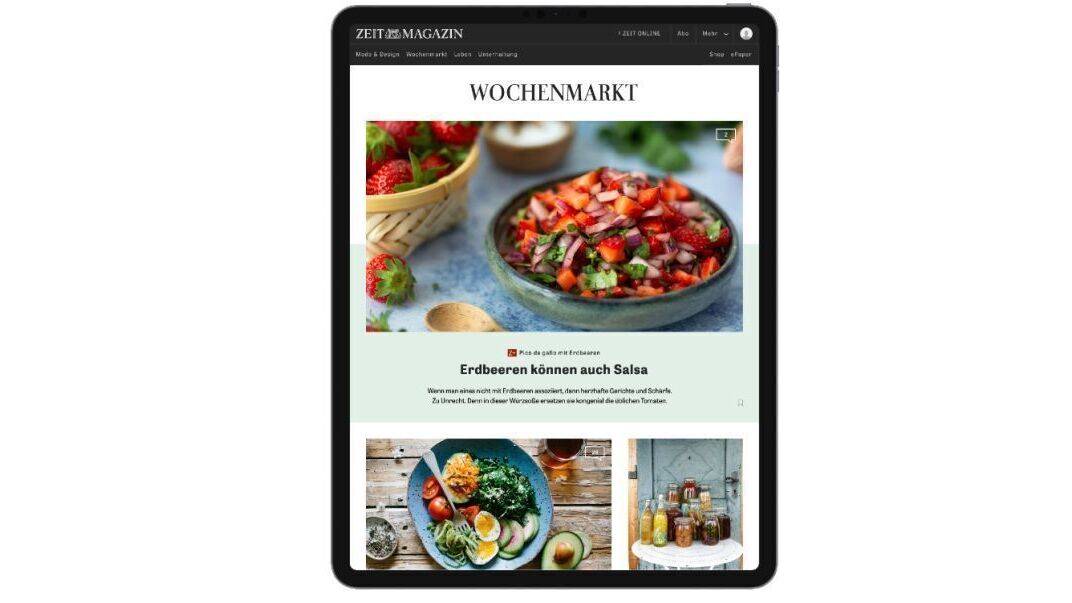 Derzeit digital - ab September gibt es den Wochenmarkt auch gedruckt.