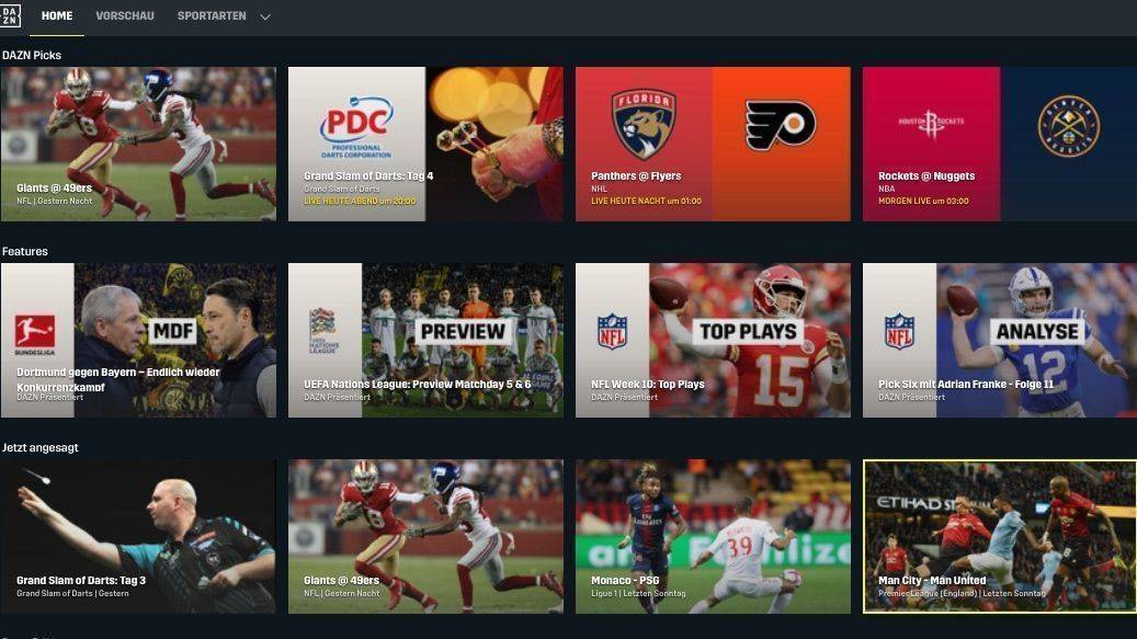 Der Streaming-Anbieter wird oft als "Netflix des Sports" bezeichnet.