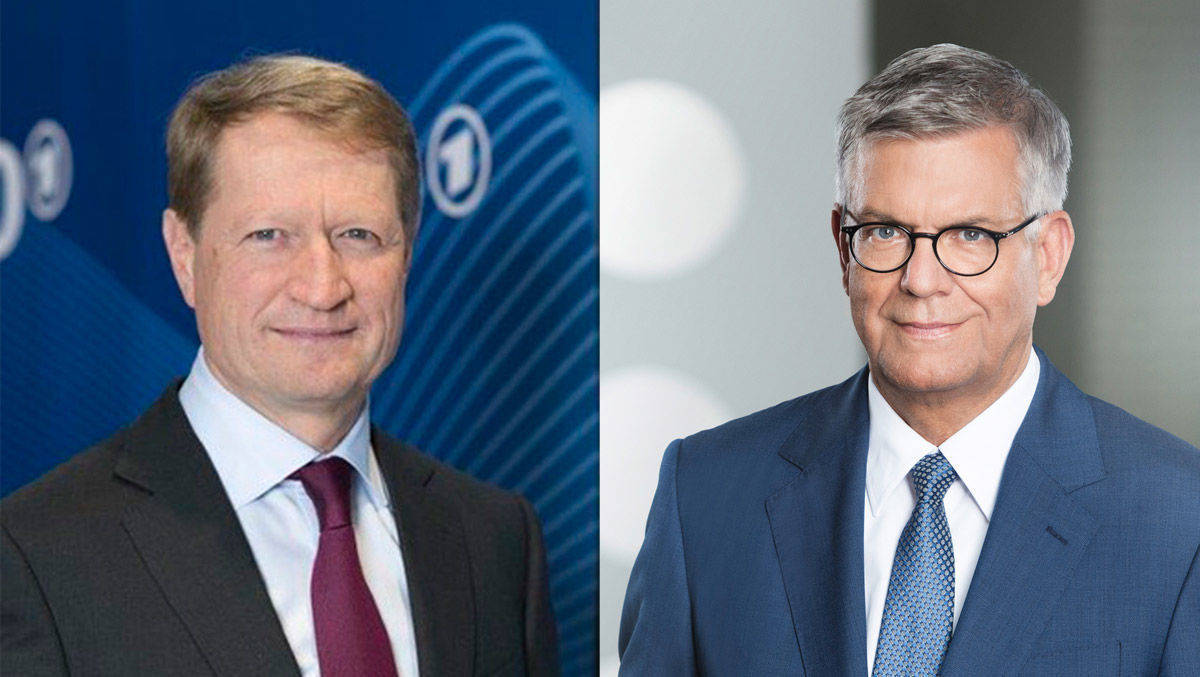 Ulrich Wilhelm, ARD, und Thomas Bellut, ZDF, begrüßen das Abstimmungsergebnis in der Schweiz zum öffentlich-rechtlichen Rundfunk.