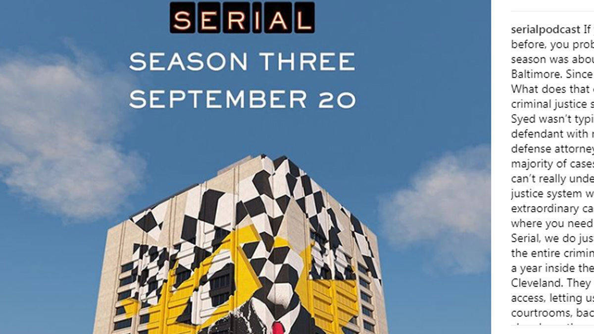 Serial ist auf allen Kanälen präsent: Instagram, Facebook, Twitter.