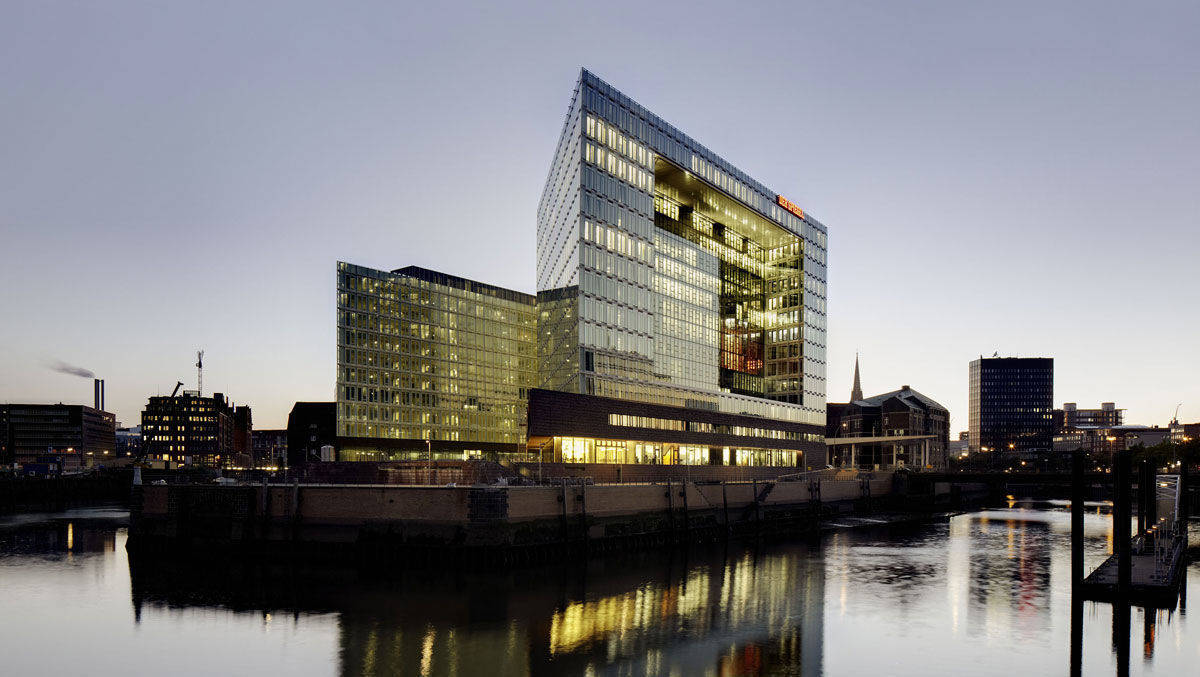 Wird in einem der nächsten UFA-Filme eine zentrale Rolle spiele: die Spiegel-Zentrale im Hamburg. 