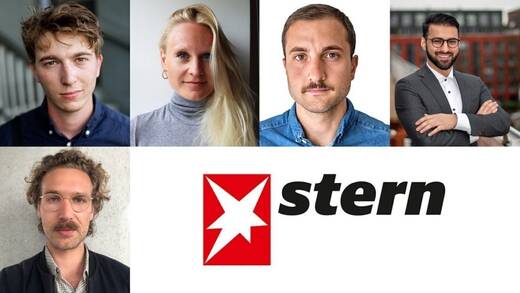 Die Neuzugänge (v.l.): Jonah Lemm, Jana Katharina Luck, Matthias Bolsinger, Abdullah Khan (o.) und Félice Gritti (u.)