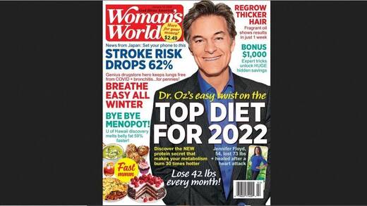 Teil der Verkaufsmasse: Woman's World.