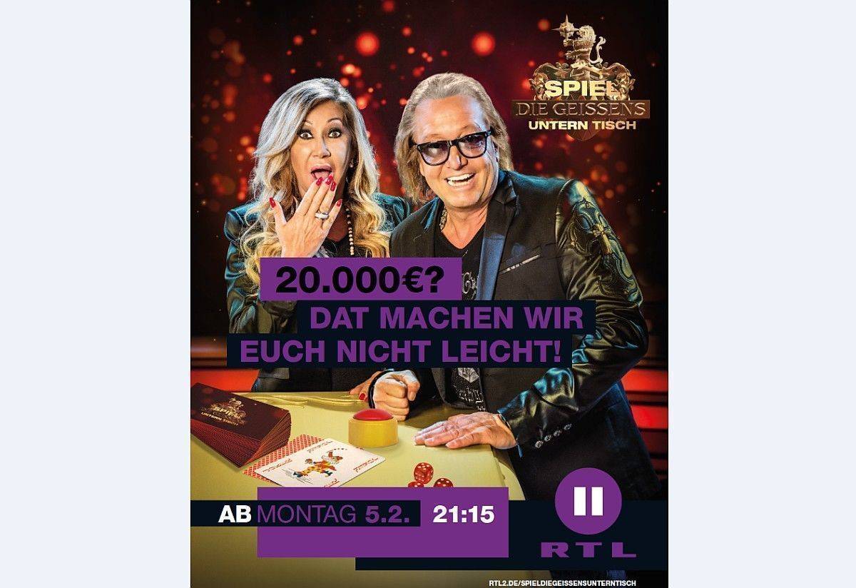 Carmen und Robert Geiss bitten demnächst an den Spieltisch.