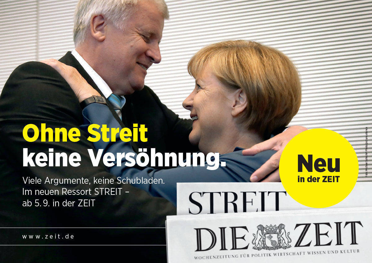 Streit kann positive Wirkung haben: Davon ist "Die Zeit" so überzeugt, dass der "Streit" sein eigenes Ressort bekommt.