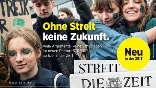 Streit kann positive Wirkung haben: Davon ist "Die Zeit" so überzeugt, dass der "Streit" sein eigenes Ressort bekommt.