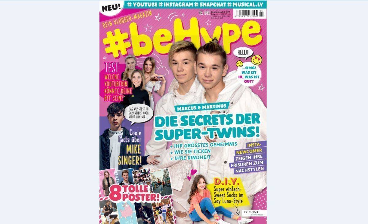 Social Media in Print: Egmont Ehapa versucht es mit #beHype.