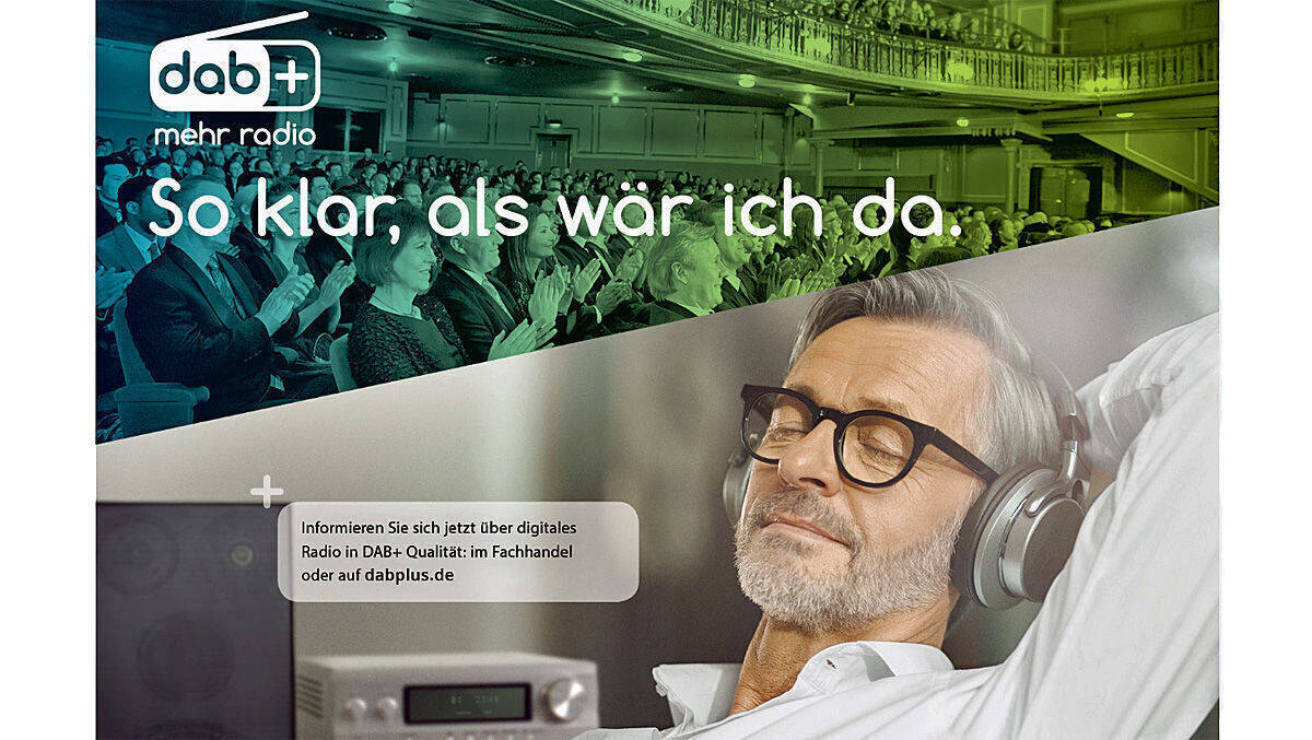 Früheres Kampagnenmotiv von Scholz & Friends für das Digitalradio DAB+.