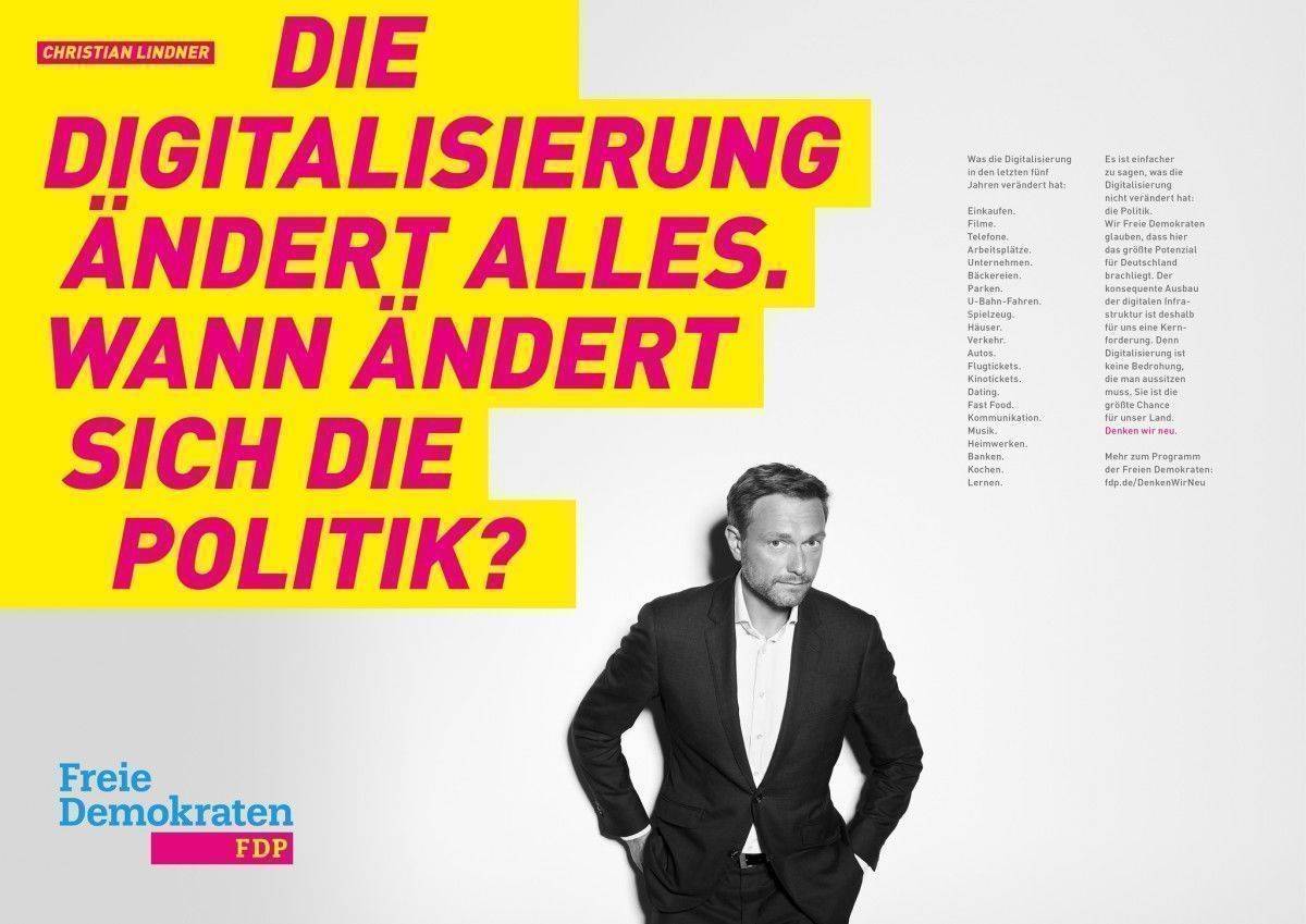 Die FDP-Kampagne bietet wieder einmal Anlass zu humoristischen Betrachtungen.