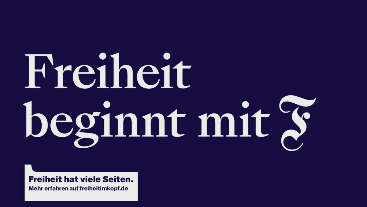 Das geschnörkelte F steht für die Dachmarke der Traditionszeitung.