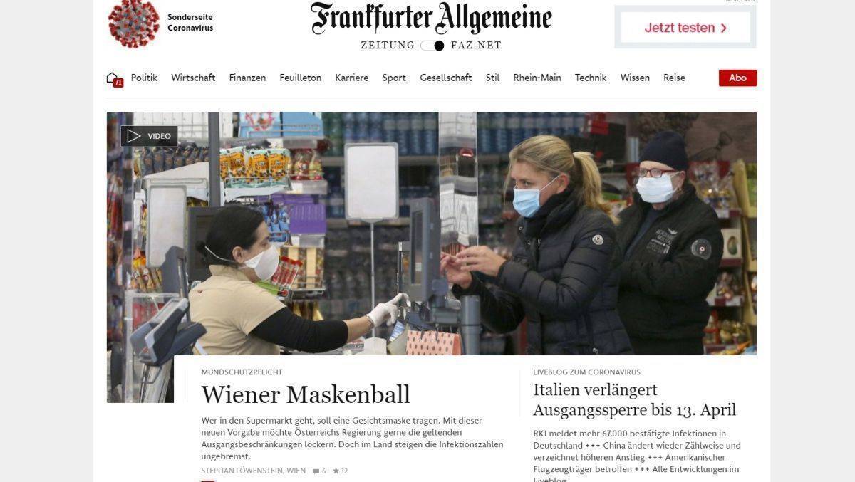 Die FAZ legt bei den Digital-Produkten zu.