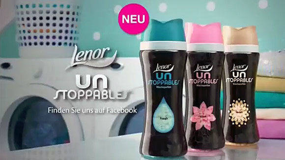 P&G bewirbt 2016 auch dieses neue Lenor-Produkt. 