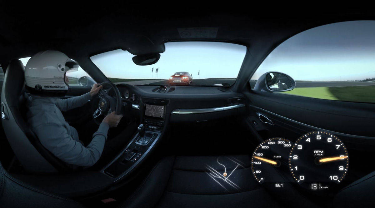 Virtuelle Probefahrt mit Porsche.