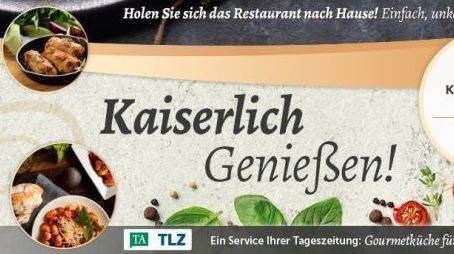 Eine Zeitung und ein Gourmet-Dinner, bitte.