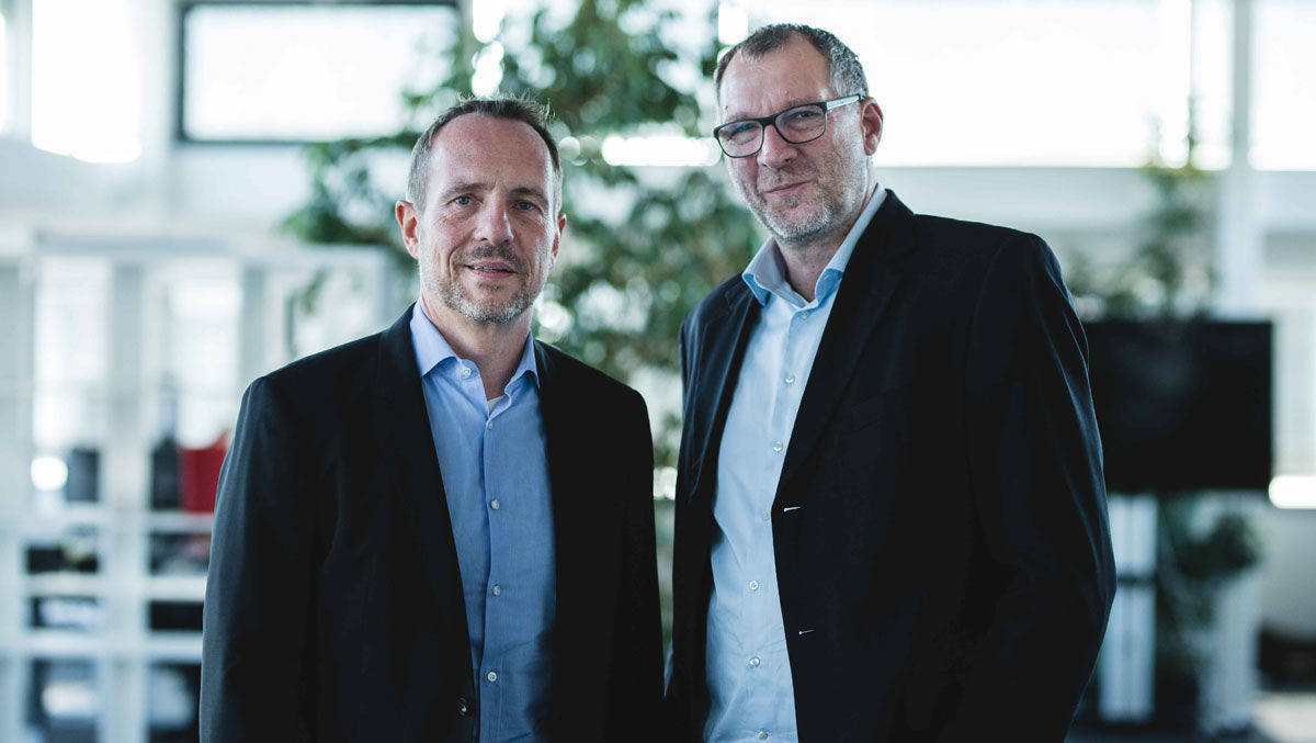 Goldbach-Geschäftsführer Robert Stahl und Frank Möbius: wöchentlich 6,99 Millionen Kontakte.