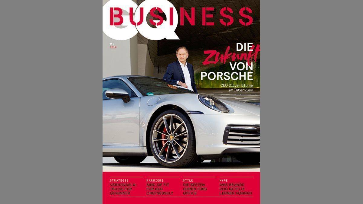 Die Titelstory der ersten Ausgabe von GQ Business widmet sich Porsche-Chef Oliver Blume.