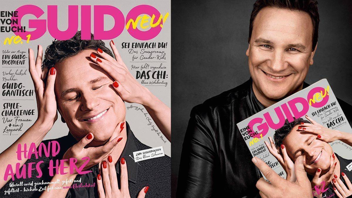 Kretschmers neuer Titel (l.) und ein Foto aus dem Kampagnenshooting: Die Werbung für den Titel "Guido" startet am 24. Oktober.