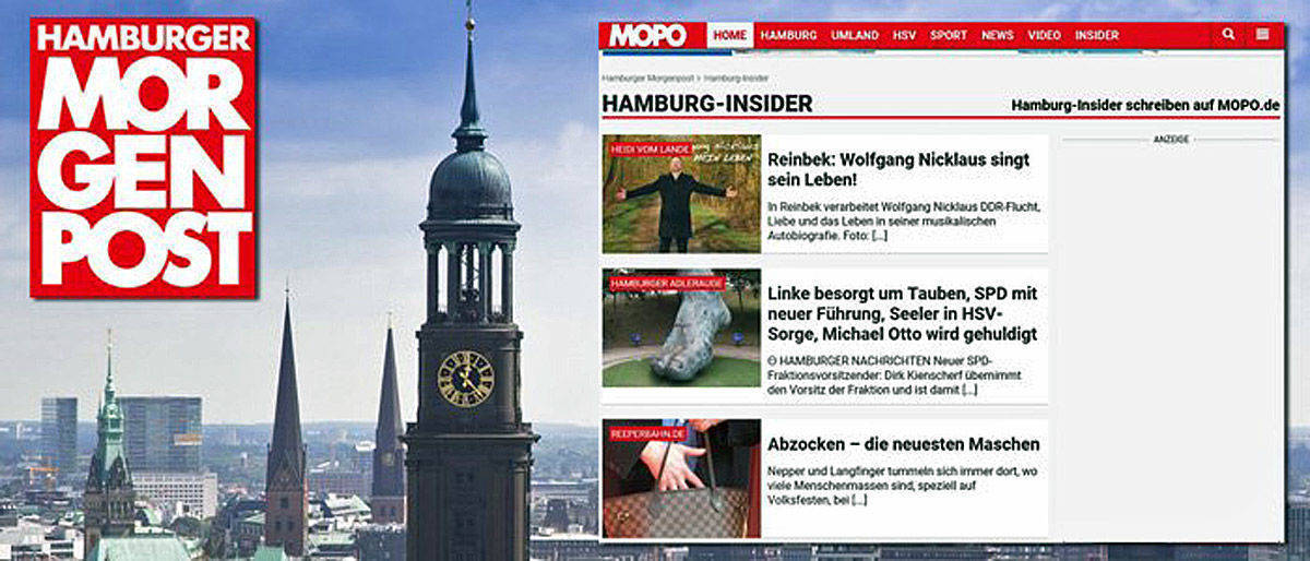 Sehr lokale Meldungen liefern der Mopo nun Blogger zu - die Hamburger Boulevardzeitung subsummiert das unter "Hamburg-Insider".
